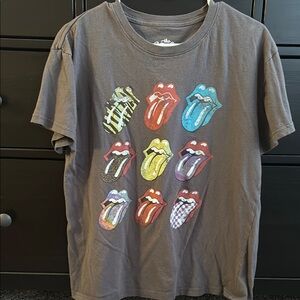 Rolling Stones Graphic Tee - Gray